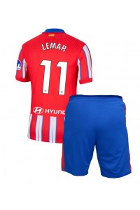 Atletico Madrid Thomas Lemar #11 Jalkapallovaatteet Lasten Kotipeliasu 2024-25 Lyhythihainen (+ Lyhyet housut)